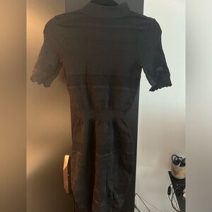 Black Zara knit Going out dress